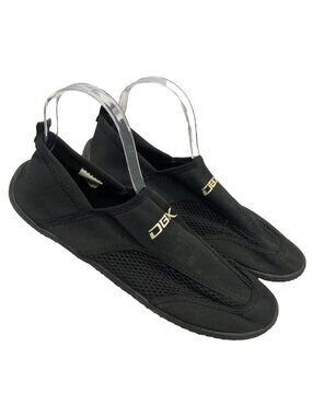 DBX Mens Sz 10 Black Swim Mesh Slip Resistant Aqua Water Shoes